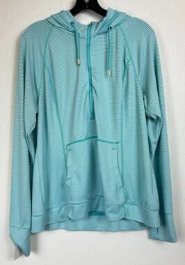 Tangerine Blue & White Long Sleeve Jacket Women's XXL